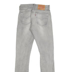 LEVI'S 505C Womens Jeans Grey Slim Skinny Denim W25 L32 Distressed