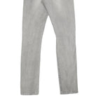 LEVI'S 505C Womens Jeans Grey Slim Skinny Denim W25 L32 Distressed