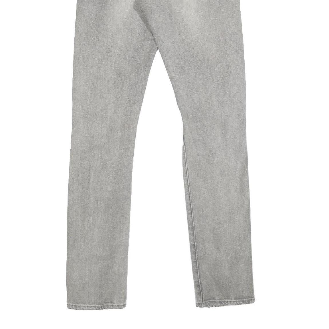 LEVI'S 505C Womens Jeans Grey Slim Skinny Denim W25 L32 Distressed