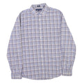 TOMMY HILFIGER Mens Blue & Red Check Shirt L Slim Fit Cotton Blend Casual