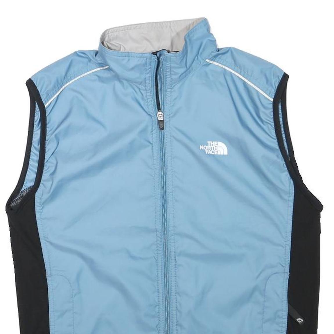 THE NORTH FACE Womens Blue & Black Lightweight Polyester Blend Outdoor Jacket M