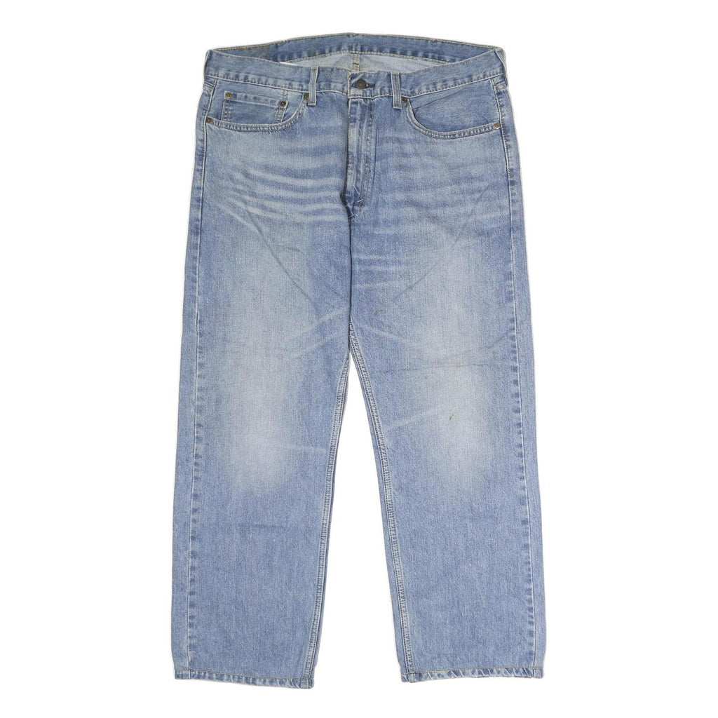 LEVI'S 505 Mens Jeans Blue Regular Straight Denim Light W38 L30 Classic Fit Zip