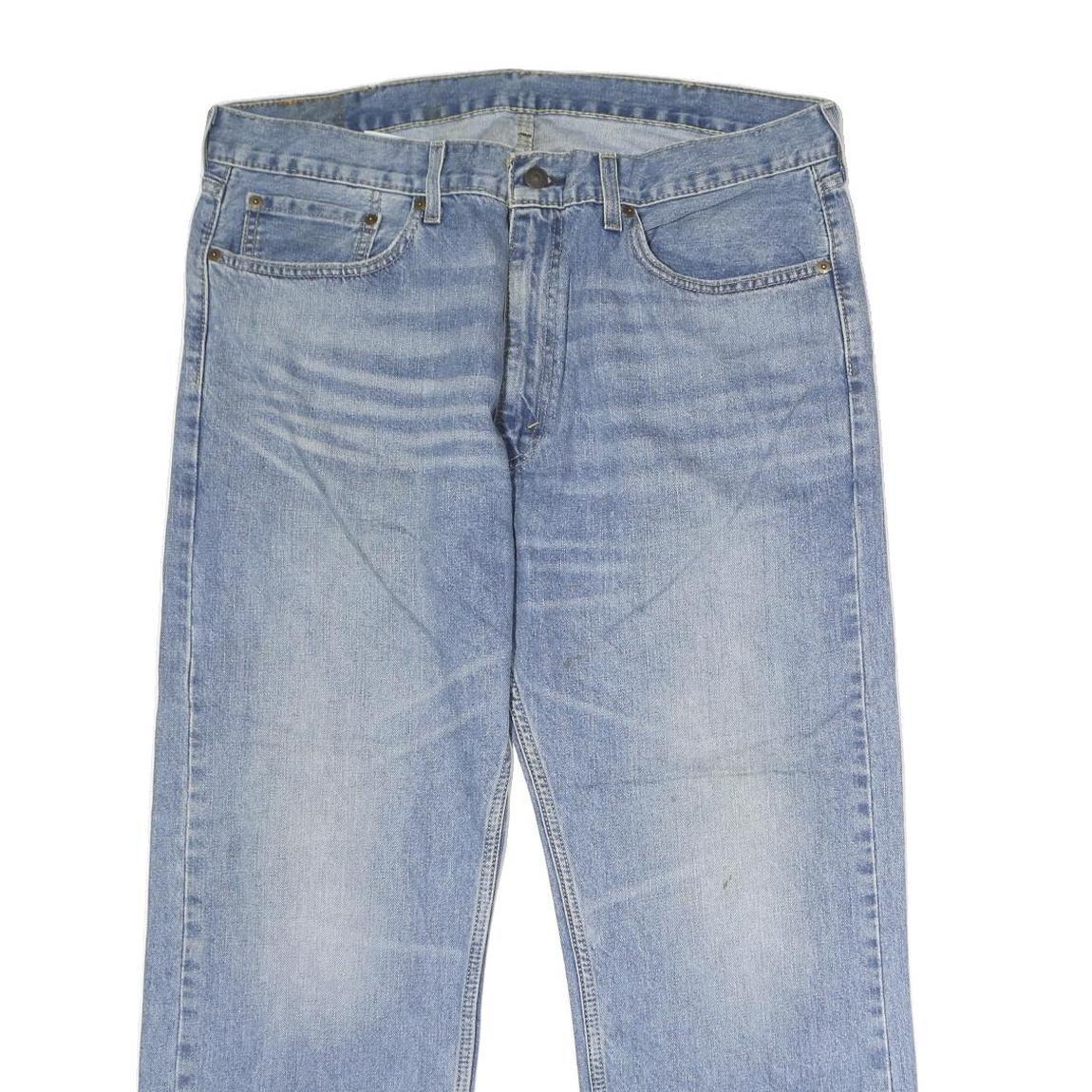 LEVI'S 505 Mens Jeans Blue Regular Straight Denim Light W38 L30 Classic Fit Zip