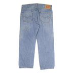 LEVI'S 505 Mens Jeans Blue Regular Straight Denim Light W38 L30 Classic Fit Zip