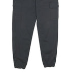 NEW BALANCE Mens Regular Black Cotton Blend Drawstring Cargo Trousers W32 L28