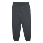 NEW BALANCE Mens Regular Black Cotton Blend Drawstring Cargo Trousers W32 L28
