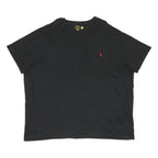 POLO RALPH LAUREN Mens Black & Red Pocket Logo T-Shirt 4XL Short Sleeve Crew