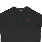 POLO RALPH LAUREN Mens Black & Red Pocket Logo T-Shirt 4XL Short Sleeve Crew