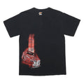WINNER'S CIRCLE Mens Black Racing Car Graphic T-Shirt M Short Sleeve Crew Neck