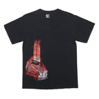 WINNER'S CIRCLE Mens Black Racing Car Graphic T-Shirt M Short Sleeve Crew Neck