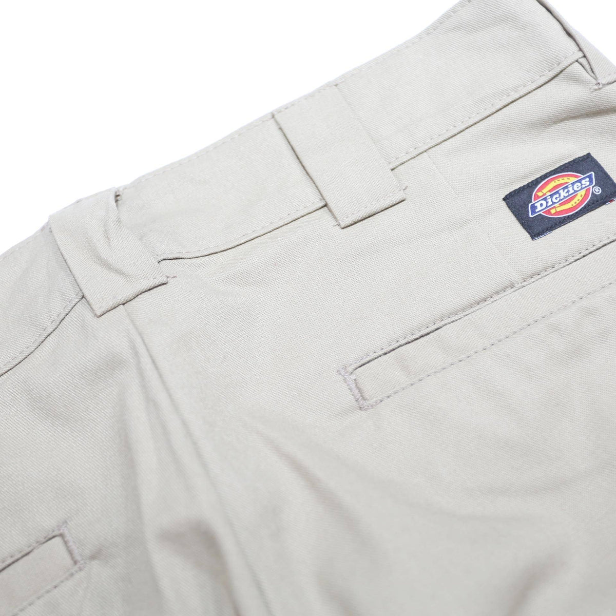 DICKIES Mens Cotton Blend Beige Regular Straight Trousers W32 L32 Workwear Zip
