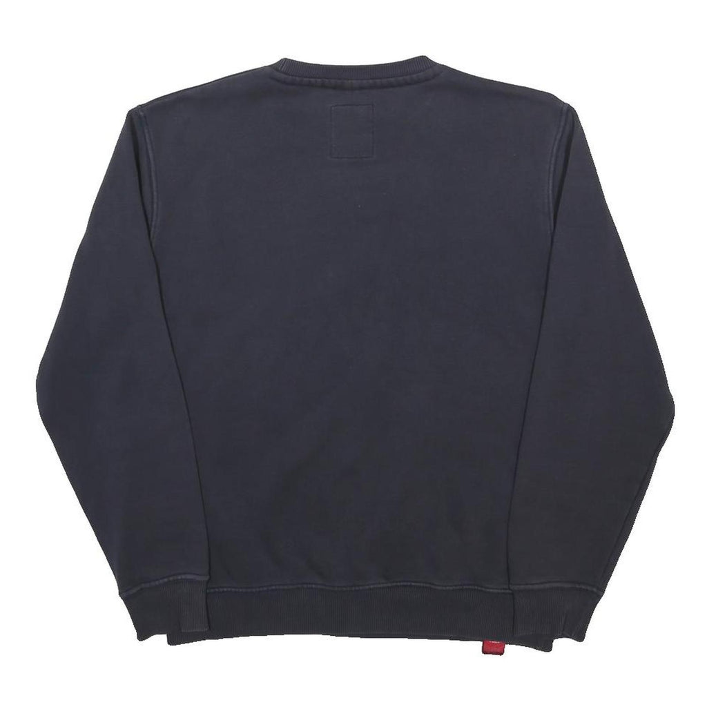 ALPHA INDUSTRIES Mens Navy Blue Crew Neck M Cotton Blend Sweatshirt Casual