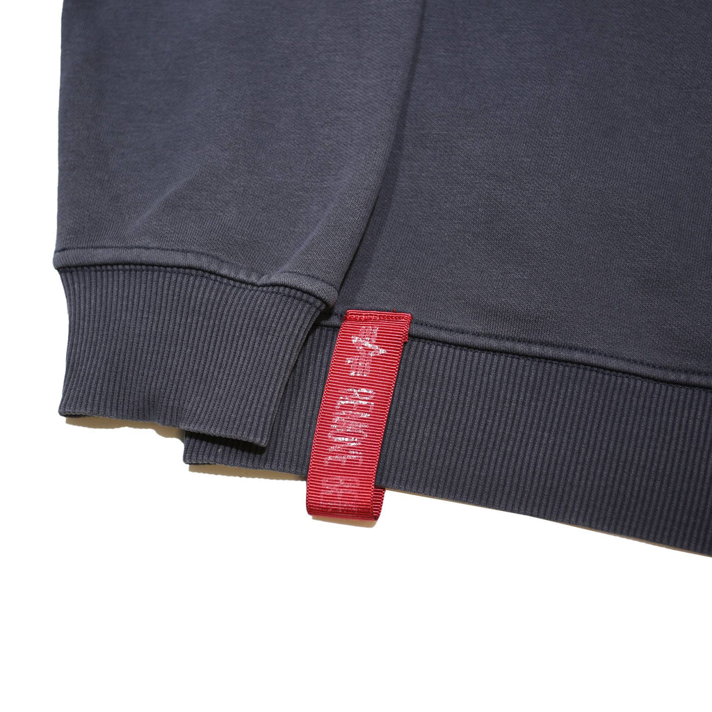 ALPHA INDUSTRIES Mens Navy Blue Crew Neck M Cotton Blend Sweatshirt Casual