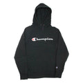 CHAMPION Mens Black Hoodie L
