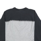 NIKE Womens Grey & Black Logo Crew Neck XL Sweatshirt Casual Sportswear