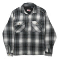 WRANGLER Mens Black & White Check Shirt M Casual Cotton Blend Long Sleeve Button