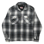 WRANGLER Mens Black & White Check Shirt M Casual Cotton Blend Long Sleeve Button