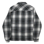 WRANGLER Mens Black & White Check Shirt M Casual Cotton Blend Long Sleeve Button