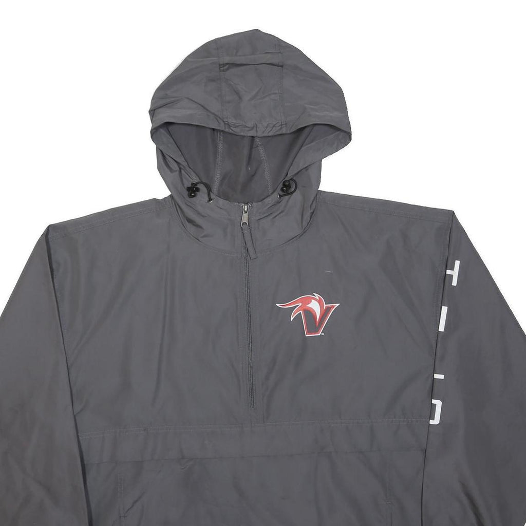 CHAMPION Mens Grey Hooded Zip Jacket XL Polyester Lightweight Sportswear