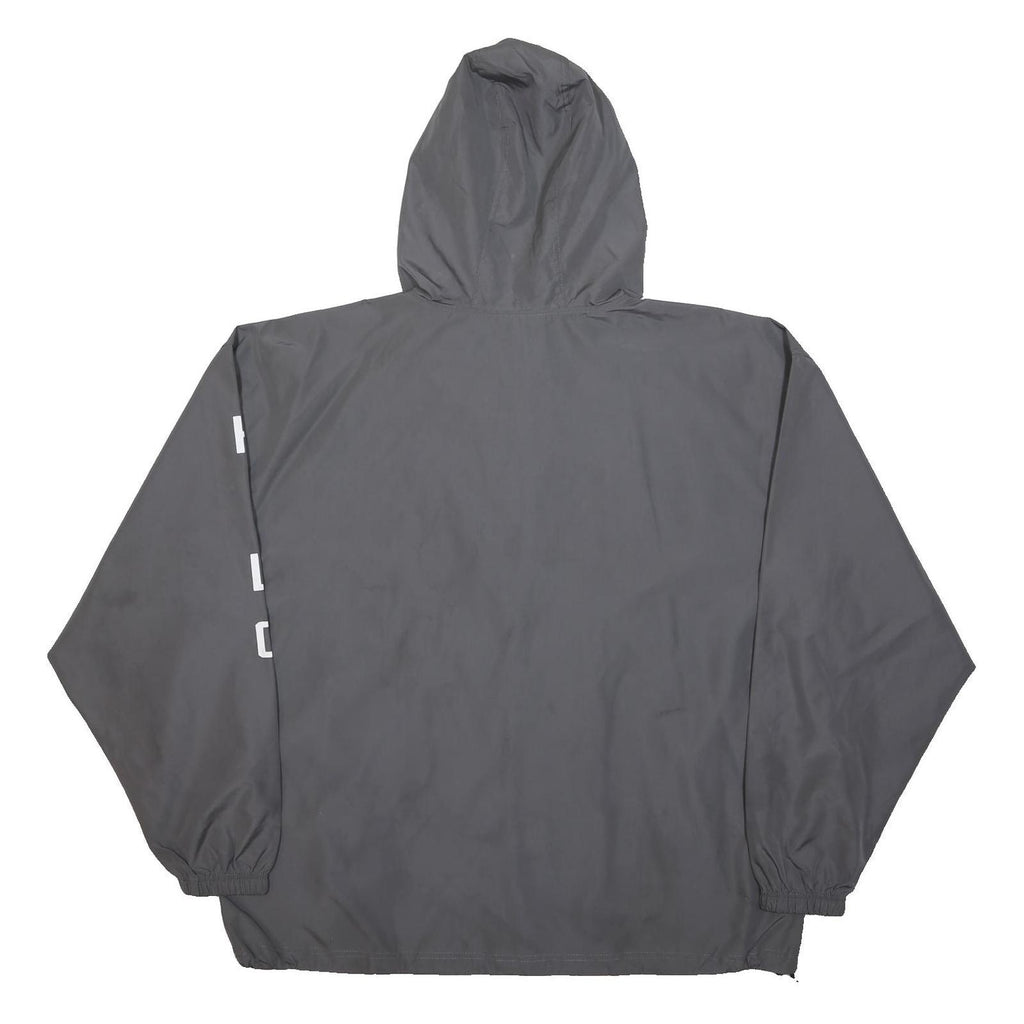 CHAMPION Mens Grey Hooded Zip Jacket XL Polyester Lightweight Sportswear