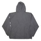 CHAMPION Mens Grey Hooded Zip Jacket XL Polyester Lightweight Sportswear