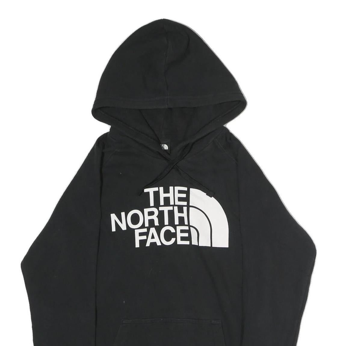 THE NORTH FACE Womens Black Hoodie S Cotton Pullover Hooded Sweatshirt