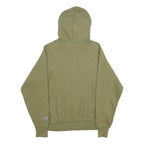 CHAMPION REVERSE WEAVE Mens Green Pullover Hoodie S Comfortable Cotton Blend