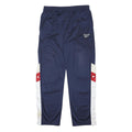 REEBOK Mens Polyester Blend Navy Blue Regular Straight Trousers W32 L30