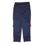 REEBOK Mens Polyester Blend Navy Blue Regular Straight Trousers W32 L30