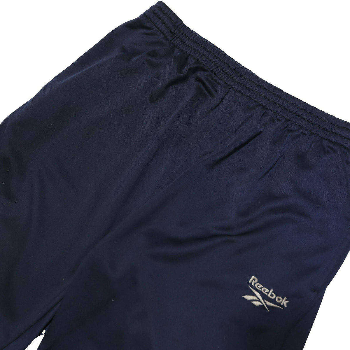 REEBOK Mens Polyester Blend Navy Blue Regular Straight Trousers W32 L30