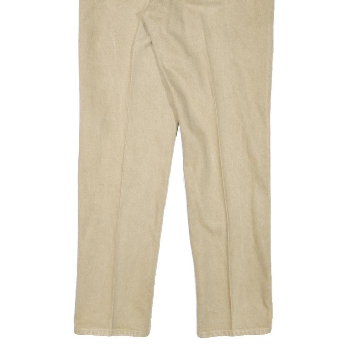 CALVIN KLEIN Womens Jeans Beige Regular Straight Denim W30 L33 Classic Zip