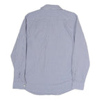 NAUTICA Mens Blue & White Check Shirt M Long Sleeve Cotton Casual Button Shirt