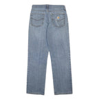CARHARTT Mens Relaxed Light Blue Denim Jeans W31 L32 Classic Zip Closure Casual