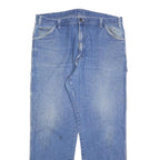 DICKIES Mens Relaxed Blue Denim Light W38 L30 Casual Cotton Blend Zip Jeans