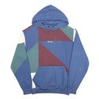 PRIMITIVE Mens Blue & Maroon Colourblock Pullover Hoodie S Cotton Blend Casual
