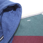 PRIMITIVE Mens Blue & Maroon Colourblock Pullover Hoodie S Cotton Blend Casual