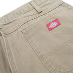 DICKIES Mens Cotton Beige Relaxed Straight Trousers W36 L30 Workwear Casual
