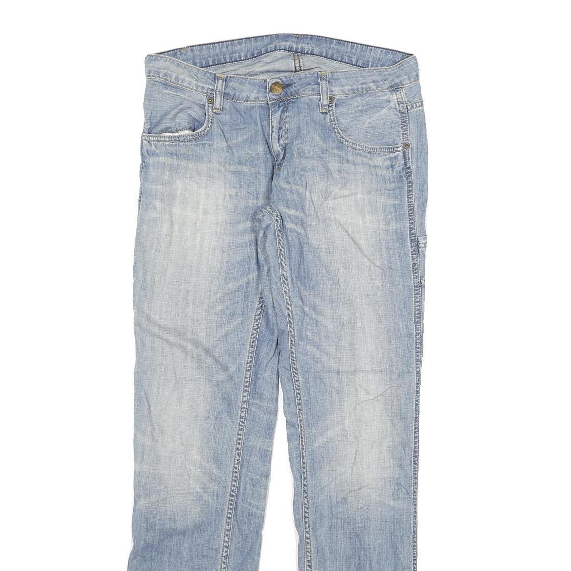 CARHARTT Womens Jeans Blue Regular Straight Denim Rinse W28 L32 Workwear