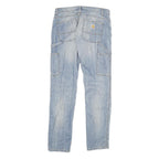 CARHARTT Womens Jeans Blue Regular Straight Denim Rinse W28 L32 Workwear