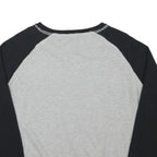 DISNEY Womens Grey & Black Mickey Crew Neck M Cotton Blend Sweatshirt