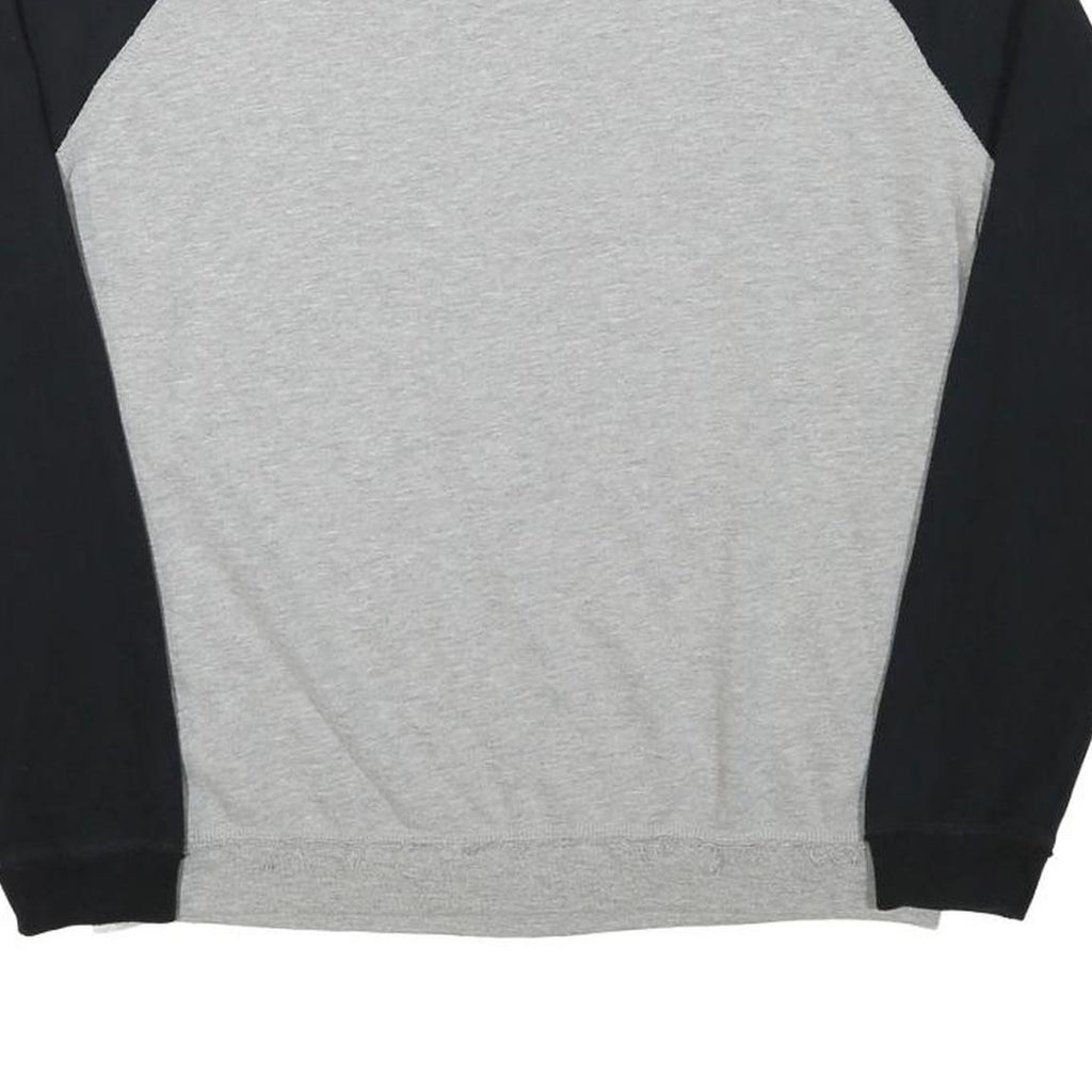 DISNEY Womens Grey & Black Mickey Crew Neck M Cotton Blend Sweatshirt