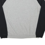 DISNEY Womens Grey & Black Mickey Crew Neck M Cotton Blend Sweatshirt