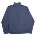 POLO RALPH LAUREN Mens Jumper Blue 1/4 Zip Tight Knit 2XL