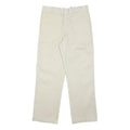 DICKIES Mens Classic Beige Trousers W32 L30 Zip Closure Tailored Workwear