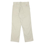 DICKIES Mens Classic Beige Trousers W32 L30 Zip Closure Tailored Workwear