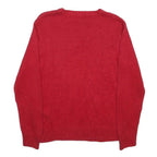 POLO RALPH LAUREN Boys Red Plain Basic Knit Crew Neck Jumper XL Cotton