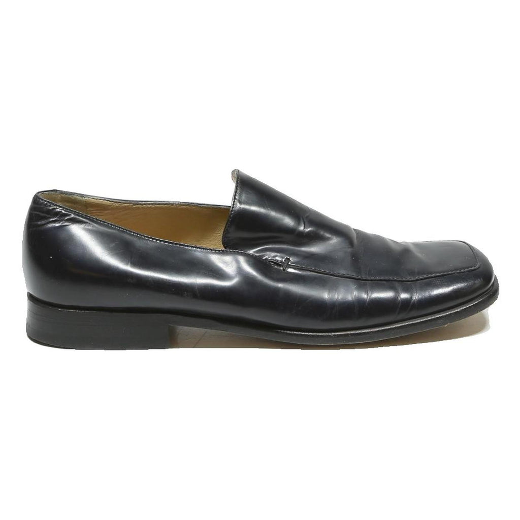 NAVYBOOT Mens Leather Loafers Black UK 7 Classic Formal Slip-On Shoes