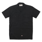 DICKIES Mens Black Work Shirt Polyester Blend M Durable Comfort Fit