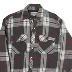 DAKOTA Mens Black & Grey Check Cotton Blend Button Jacket M Casual Fit