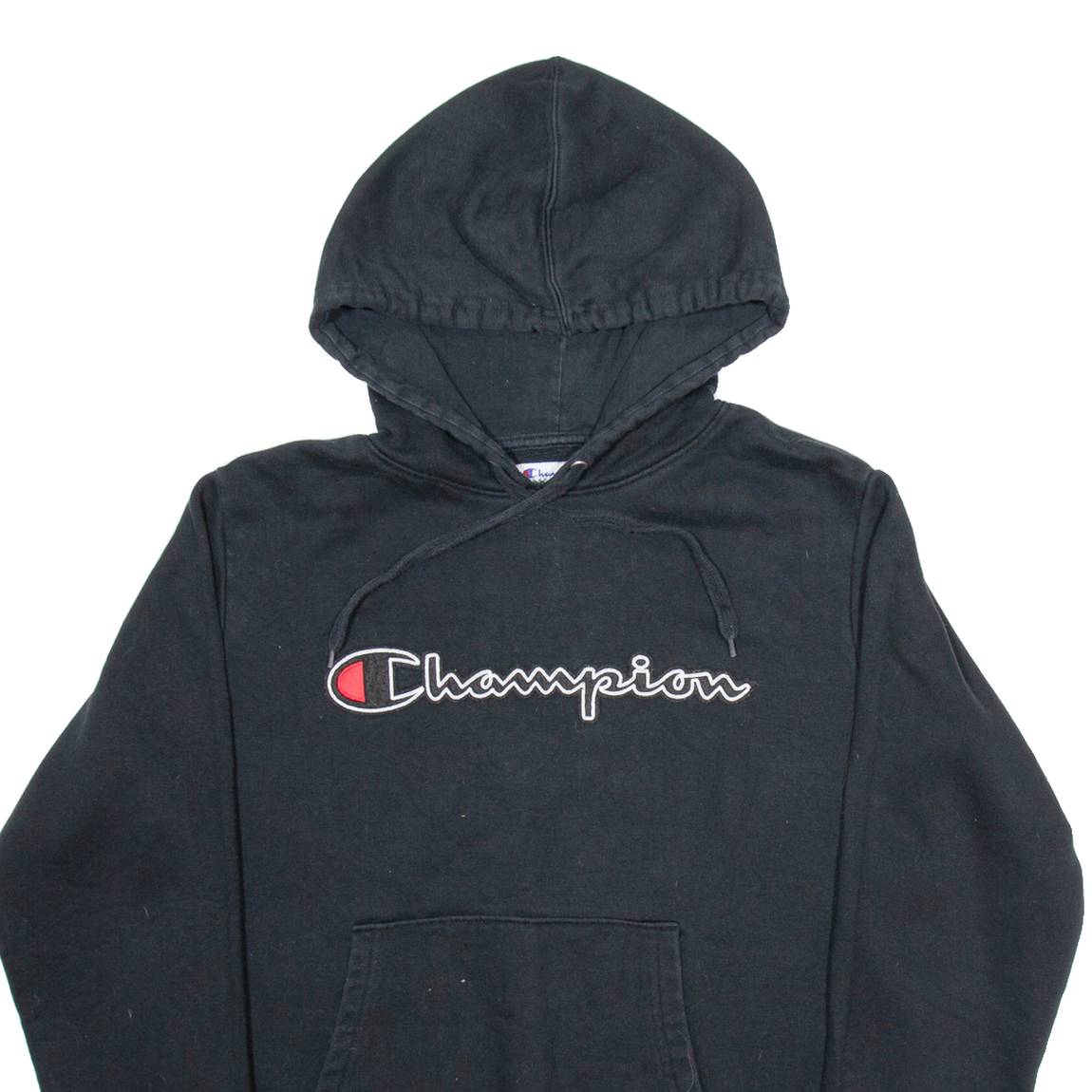 CHAMPION Mens Black Hoodie M